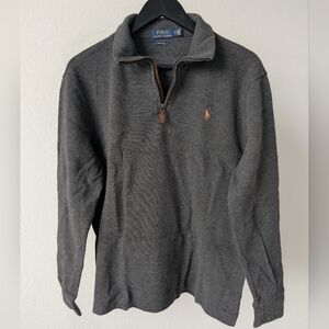 Polo by Ralph Lauren Men's Classic Estate Rib Quarter- Zip Pullover Sweater